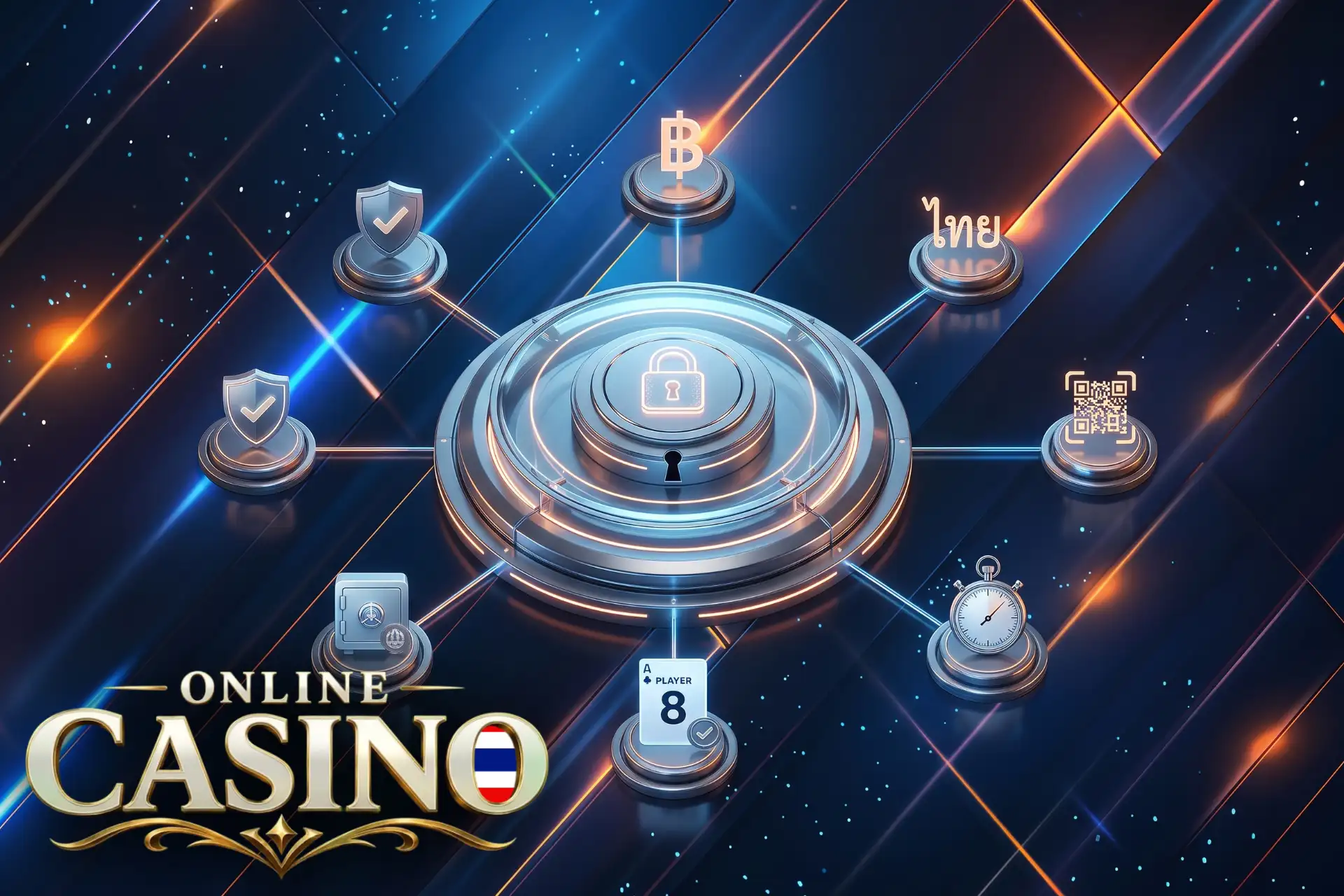 วิธีเลือกคาสิโนออนไลน์ที่น่าเชื่อถือในประเทศไทย: สิ่งสำคัญคือระบบล็อกดิจิทัลที่เชื่อมต่อหน้าจอรักษาความปลอดภัยกับชิปเงินบาทไทย